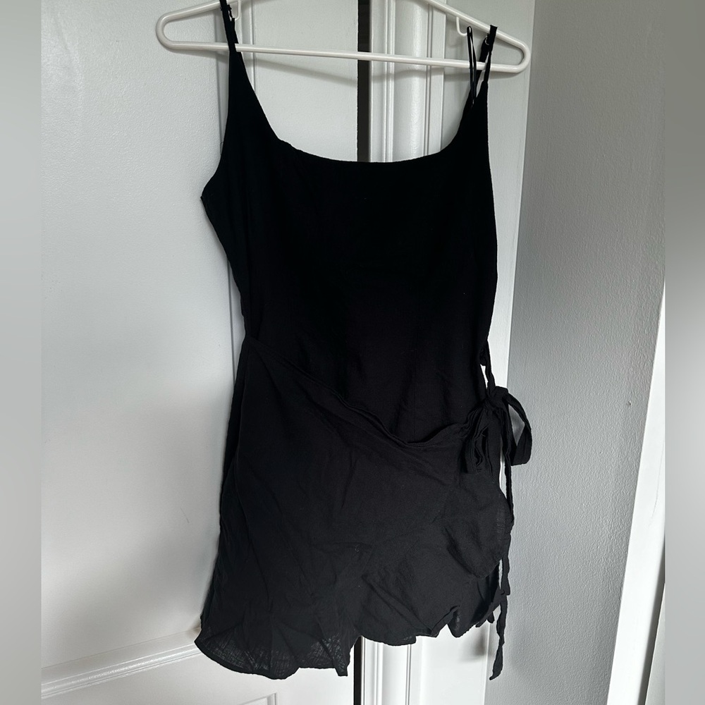 Princess Polly black wrap dress